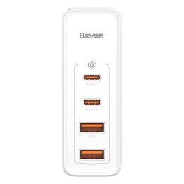 Baseus ładowarka sieciowa GaN2 Pro PD 100W 2x USB-C 2x USB biała