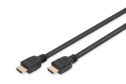 Kabel DIGITUS połączeniowy HDMI 2.1 Ultra HighSpeed 8K60Hz UHD Typ HDMI A/A M/M czarny 1m