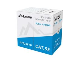Kabel FTP Lanberg 100Mb/s 305m drut CCA