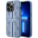 Guess nakładka do iPhone 14 Pro Max 6,7" GUHMP14XP4RPSB niebieska hardcase Magsafe 4G Printed Stripes