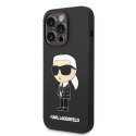 Karl Lagerfeld nakładka do iPhone 14 Pro Max 6,7" KLHCP14XSNIKBCK czarna hardcase Silicone NFT Ikonik