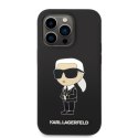 Karl Lagerfeld nakładka do iPhone 14 Pro Max 6,7" KLHCP14XSNIKBCK czarna hardcase Silicone NFT Ikonik