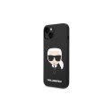 Karl Lagerfeld nakładka do iPhone 14 Plus 6,7" KLHCP14MSLKHBK hardcase czarny Silicone Karl`s Head