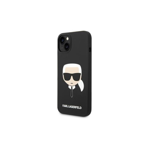 Karl Lagerfeld nakładka do iPhone 14 Plus 6,7" KLHCP14MSLKHBK hardcase czarny Silicone Karl`s Head