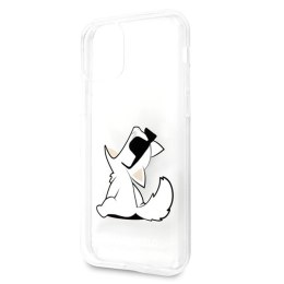 Karl Lagerfeld nakładka do iPhone 11 KLHCN61CFNRC przeźroczysty hard case Choupette Fun