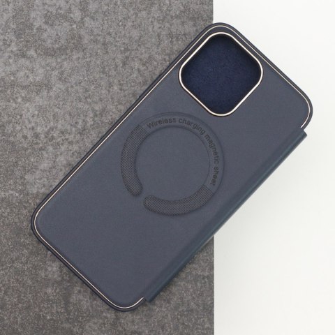 Etui Smart Gold Frame Mag do iPhone 14 Pro 6,1" granatowe Etui Smart Gold Frame Mag do iPhone 14 Pro 6,1" granatowe