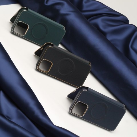 Etui Smart Gold Frame Mag do iPhone 14 Pro 6,1" granatowe Etui Smart Gold Frame Mag do iPhone 14 Pro 6,1" granatowe