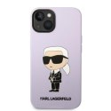 Karl Lagerfeld nakładka do iPhone 14 Plus 6,7" KLHCP14MSNCHBCP fioletowa HC Silicone NFT Choupette