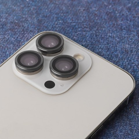Zestaw szkieł na aparat do iPhone 12 Pro Max czarna ramka (3 sztuki) Zestaw szkieł na aparat do iPhone 12 Pro Max czarna ramka (3 sztuki)