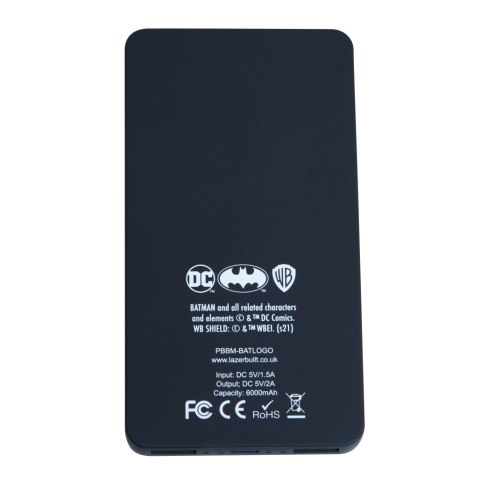 Batman power bank 6000 mAh Light-Up Batman Logo Batman power bank 6000 mAh Light-Up Batman Logo