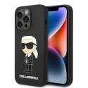 Karl Lagerfeld nakładka do iPhone 14 Pro 6,1" KLHCP14LSNIKBCK czarna hardcase Silicone NFT Ikonik