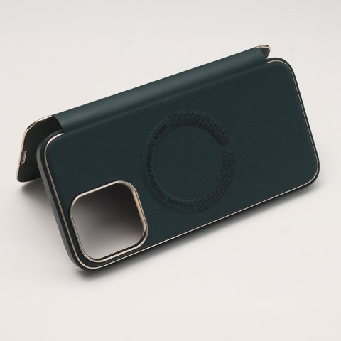 Etui Smart Gold Frame Mag do iPhone 14 Pro 6,1" ciemnozielony Etui Smart Gold Frame Mag do iPhone 14 Pro 6,1" ciemnozielony