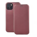 Etui Smart Diva do iPhone 15 6,1" burgundowe