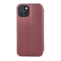 Etui Smart Diva do iPhone 15 6,1" burgundowe