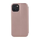 Etui Smart Diva do iPhone 15 Plus 6,7" różowo-złote