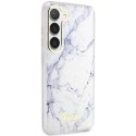 Guess nakładka do Samsung Galaxy S23 GUHCS23SPCUMAH biała HC PU/TPU Marble