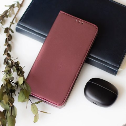 Etui Smart Magnetic do Motorola Moto E22 / E22i burgundowe Etui Smart Magnetic do Motorola Moto E22 / E22i burgundowe