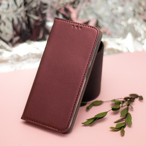 Etui Smart Magnetic do Motorola Moto E22 / E22i burgundowe Etui Smart Magnetic do Motorola Moto E22 / E22i burgundowe