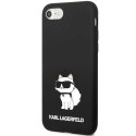 Karl Lagerfeld nakładka do iPhone 7 / 8 / SE KLHCI8SNCHBCK czarna HC Silicone NFT Choupette