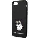 Karl Lagerfeld nakładka do iPhone 7 / 8 / SE KLHCI8SNCHBCK czarna HC Silicone NFT Choupette