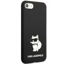 Karl Lagerfeld nakładka do iPhone 7 / 8 / SE KLHCI8SNCHBCK czarna HC Silicone NFT Choupette