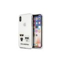 Karl Lagerfeld nakładka do iPhone XS Max KLHCI65CKTR hardcase PC/TPU IK + Choupette Transparent