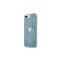 Guess nakładka do iPhone 7 Plus / 8 Plus GUHCI8LPCUJULLB jasno-niebieska hard case Jeans Collection