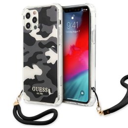 Guess nakładka do iPhone 11 GUHCN61KSARBK czarna hard case Camo Collection