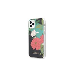 Guess nakładka do iPhone 11 Pro Max GUHCN65IMLFL01 czarny hard case Flower Collection