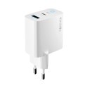 Forever ładowarka sieciowa GaN PD QC TC-06-33AC 1x USB-C 1x USB 33W biała