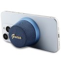 Guess głośnik Bluetooth GUWSC3ALSMB STAND MAGNETIC SCRIPT METAL niebieski