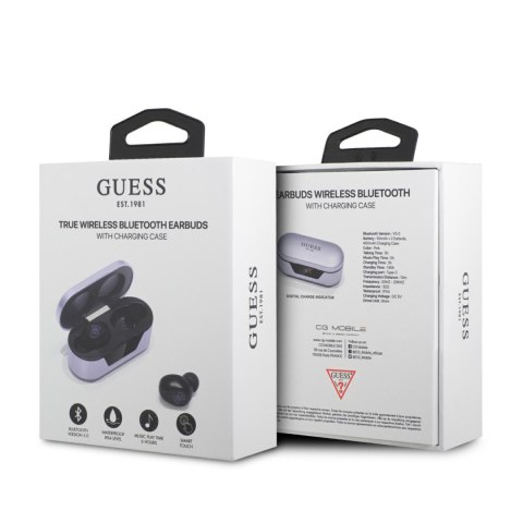 Guess słuchawki Bluetooth GUTWST31EU TWS + stacja dokująca fioletowe Guess słuchawki Bluetooth GUTWST31EU TWS + stacja dokująca fioletowe