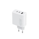 Maxlife ładowarka sieciowa PD QC MXTC-07-45ACC 2x USB-C 1x USB 45W biała