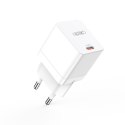 XO ładowarka sieciowa CE09 PD 45W 1x USB-C biała + kabel USB-C - Lightning