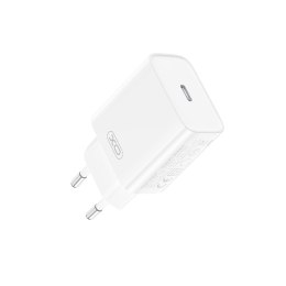 XO ładowarka sieciowa CE15 PD 20W 1x USB-C biała + kabel USB-C - USB-C