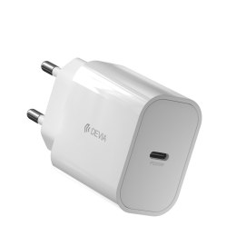 Devia ładowarka sieciowa Smart PD 20W 1x USB-C biała + kabel Lightning - USB-C V2