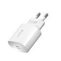 Devia ładowarka sieciowa Smart PD 25W 1x USB-C biała + kabel USB-C - USB-C