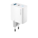 Forever ładowarka sieciowa GaN PD QC TC-06-65AC 1x USB-C 1x USB 65W biała