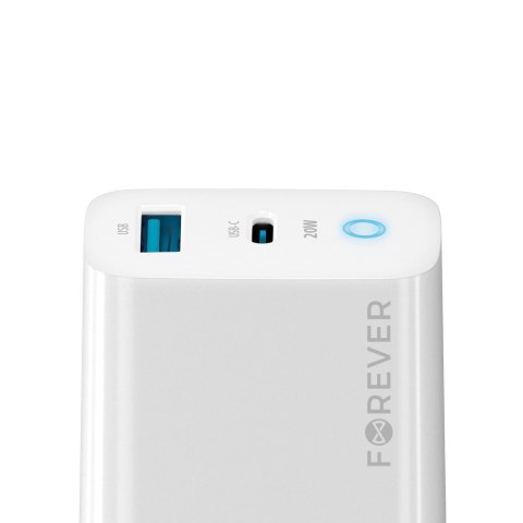 Forever ładowarka sieciowa PD QC TC-06-20AC 1x USB-C 1x USB 20W biała Forever ładowarka sieciowa PD QC TC-06-20AC 1x USB-C 1x USB 20W biała