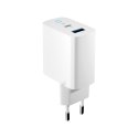 Forever ładowarka sieciowa PD QC TC-06-20AC 1x USB-C 1x USB 20W biała