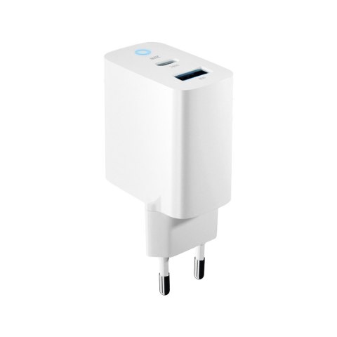 Forever ładowarka sieciowa PD QC TC-06-20AC 1x USB-C 1x USB 20W biała Forever ładowarka sieciowa PD QC TC-06-20AC 1x USB-C 1x USB 20W biała