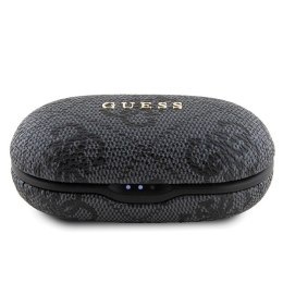 Guess słuchawki Bluetooth GUTWSP4EGK TWS ENC 4G PU METAL LOGO czarne