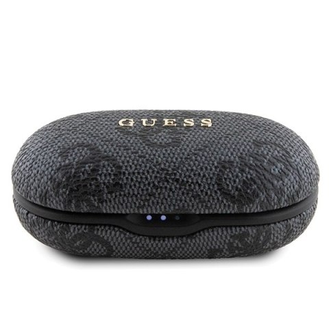 Guess słuchawki Bluetooth GUTWSP4EGK TWS ENC 4G PU METAL LOGO czarne Guess słuchawki Bluetooth GUTWSP4EGK TWS ENC 4G PU METAL LOGO czarne
