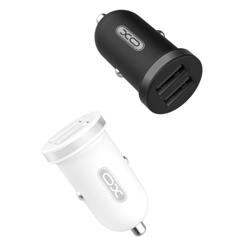 XO ładowarka samochodowa TZ08 2x USB 2,1A biała + kabel microUSB XO ładowarka samochodowa TZ08 2x USB 2,1A biała + kabel microUSB