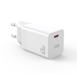 XO ładowarka sieciowa CE10 PD 65W 1x USB-C biała + kabel USB-C - Lightning