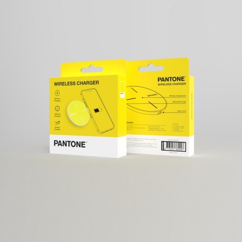PANTONE ładowarka indukcyjna 15W PT-WC009 Yellow 102C PANTONE ładowarka indukcyjna 15W PT-WC009 Yellow 102C