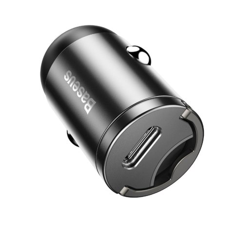 Baseus ładowarka samochodowa Tiny Star Mini PD 30W 1x USB-C szara Baseus ładowarka samochodowa Tiny Star Mini PD 30W 1x USB-C szara