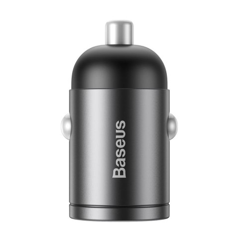 Baseus ładowarka samochodowa Tiny Star Mini PD 30W 1x USB-C szara Baseus ładowarka samochodowa Tiny Star Mini PD 30W 1x USB-C szara