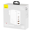 Baseus ładowarka sieciowa GaN2 Pro PD 100W 2x USB-C 2x USB biała