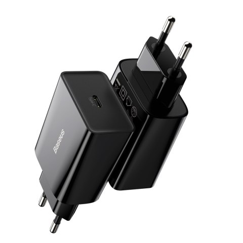 Baseus ładowarka sieciowa Speed Mini PD 20W 1x USB-C czarna Baseus ładowarka sieciowa Speed Mini PD 20W 1x USB-C czarna